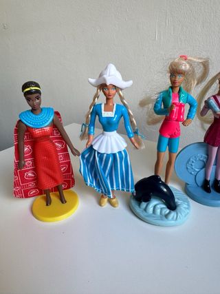 Barbie McDonalds Lote 5 Figuras Años 90 Colección