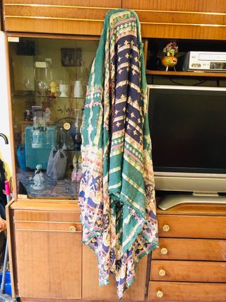 Conjunto Hindú: Vestido, Pantalón y Pañuelo