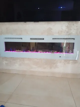 Chimenea LED Decorativa con aire caliente