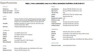 Bicicleta 29" Cannondale Trail SL 3 Roja