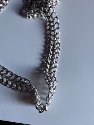 Cinturón Cadena Blanco Mujer