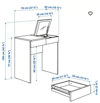 Tocador Ikea Brimnes Blanco