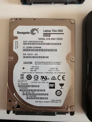 Lote 5 Discos Duros HDD Seagate Toshiba Kraun y WD