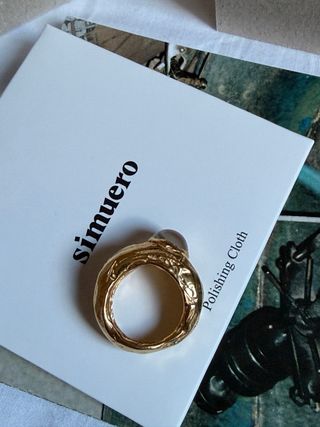 Anillo Simuero de archivo Fruto Agua Oro