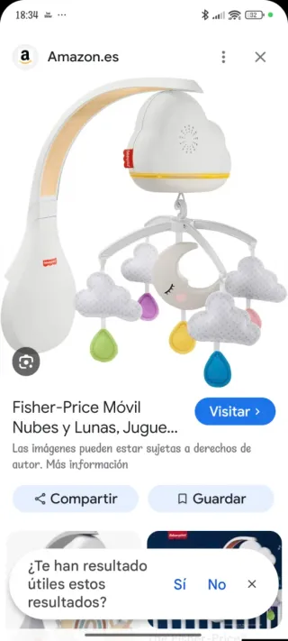 Móvil Cuna Fisher-Price Nubes Luna