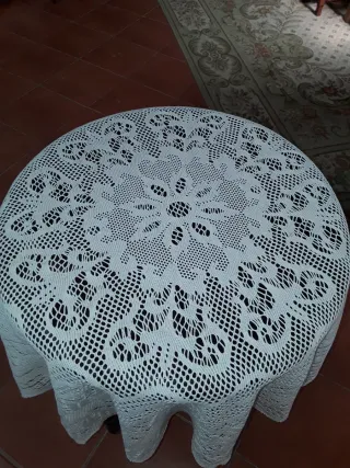 Due antichi tappeti all'uncinetto