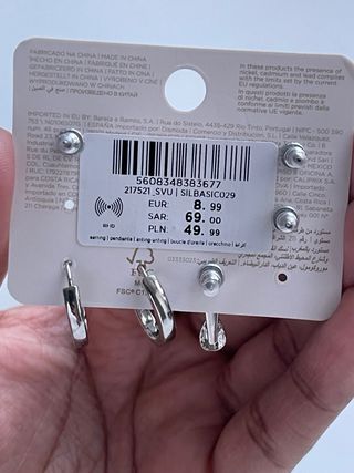 Set de pendientes-piercings plateados de Parfois