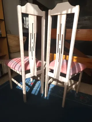 2 Sillas Comedor- Cocina blancas