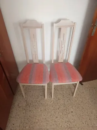 2 Sillas Comedor- Cocina blancas