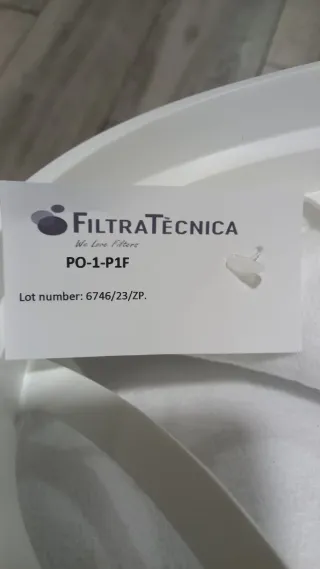 Filtro industrial blanco