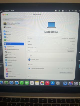 MacBook Air M1 (2020) 13’ Gris Espacial