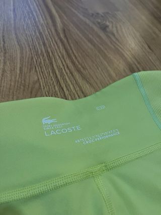 Mallas tipo ciclista Lacoste amarillo
