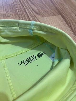 Mallas tipo ciclista Lacoste amarillo