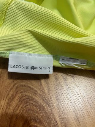 Mallas tipo ciclista Lacoste amarillo