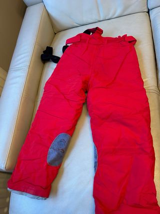 Traje de esquí rojo Talla 10