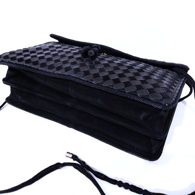 Bolso Bottega Veneta piel lagarto Intrecciata or