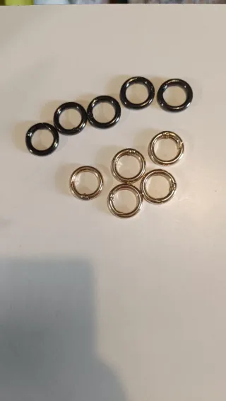 Accesorios para bolsos: anillas y cierres