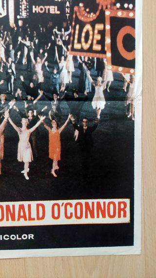 Cartel original Cantando bajo la lluvia (1952)