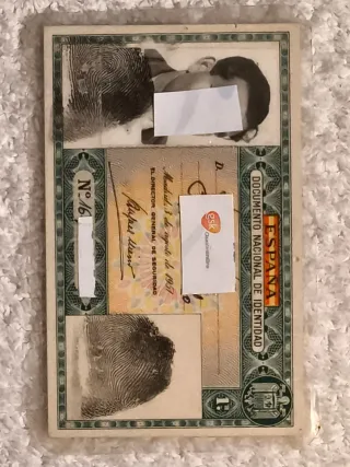 DNI ESPAÑOL ANTIGUO EN VERDE AÑO 1951