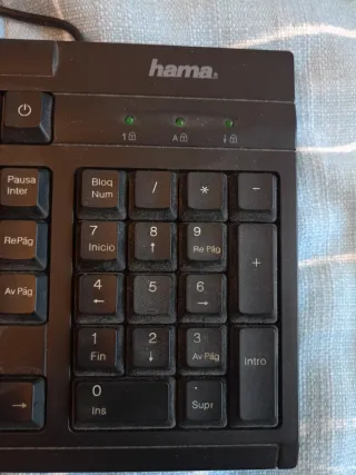 Teclado para ordenador Hama Negro