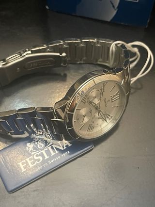Orologio Festina Cronografo Donna Argento Bianco