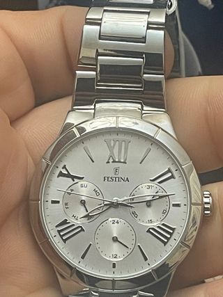 Orologio Festina Cronografo Donna Argento Bianco