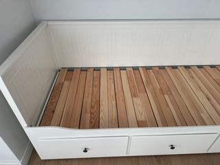 Cama Diván IKEA HEMNES, 3 Cajones, Blanca