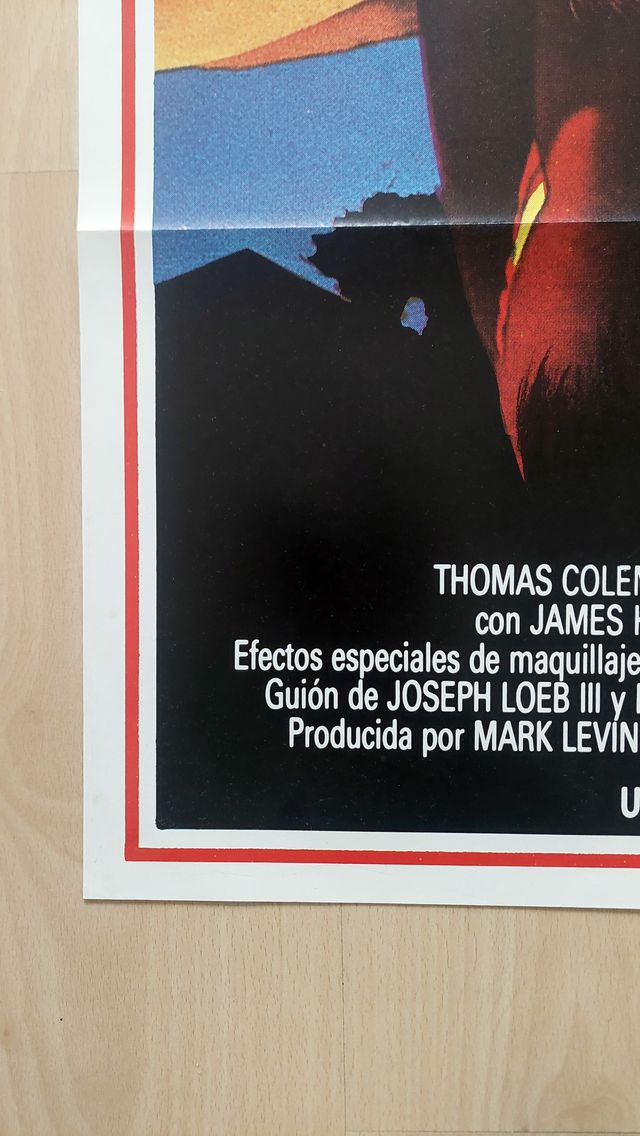 Cartel original Teen Wolf (De pelo en pecho 1985)