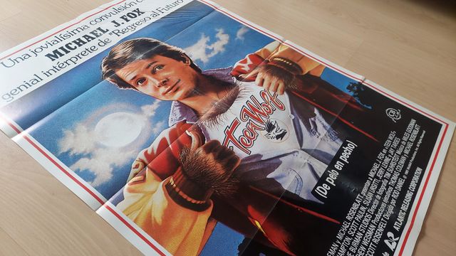 Cartel original Teen Wolf (De pelo en pecho 1985)