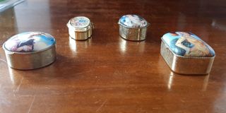 Set 4 Portapillole Vintage Decorati