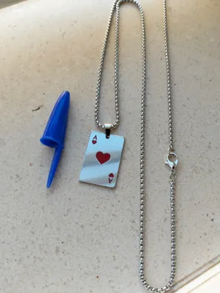 Colgante Carta Poker As Corazones