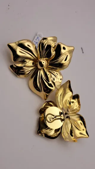 Pendientes Flor Oro 18k