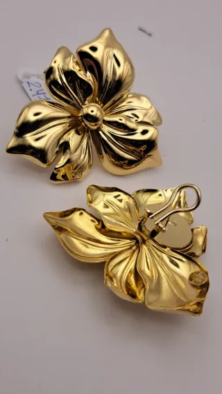 Pendientes Flor Oro 18k
