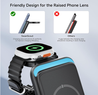 Cargador inalámbrico 3 en 1 SwanScout iPhone