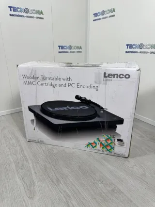 Tocadiscos Lenco L-30BK Tracción por Correa