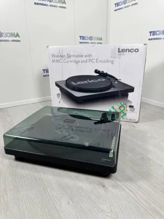 Tocadiscos Lenco L-30BK Tracción por Correa