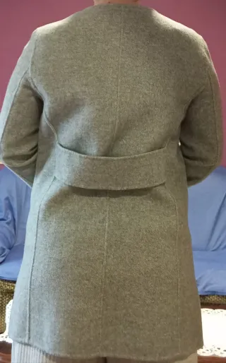 Abrigo Zara Gris Mujer