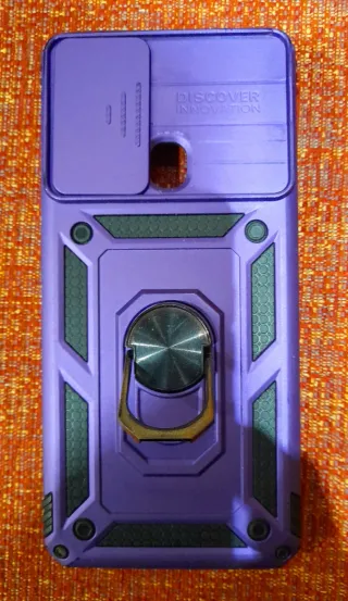 Funda Samsung A21s con Anillo y Tapa de camaras