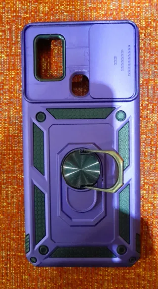 Funda Samsung A21s con Anillo y Tapa de camaras