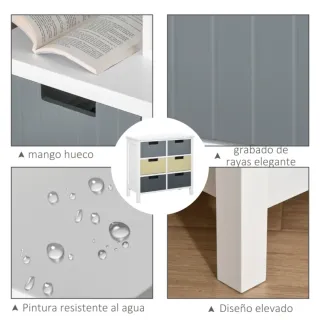 Cajonera de 6 Cajones: Estilo, Color y Orden Total