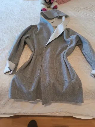 Chaqueta de paño gris