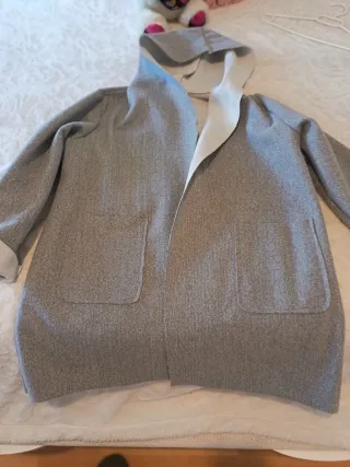 Chaqueta de paño gris