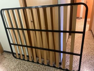 Somier Matrimonio Madera y Metal