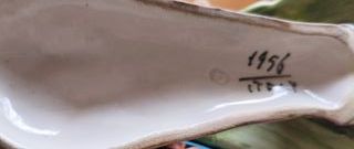 Pavão Cerâmica Italiana Antigo 1956