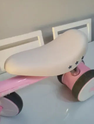 Bicicleta de aprendizaje rosa