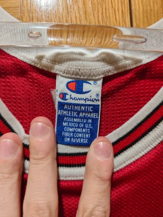 Camiseta oficial Champion D.Rodman #91, Bulls 1995