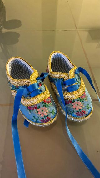 Traje Fallera Niña Azul 3/4 Años