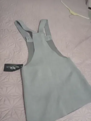 Peto gris tipo terciopelo