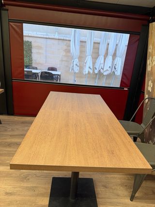 Mesas de restaurante madera y metal 10ud precio/ud