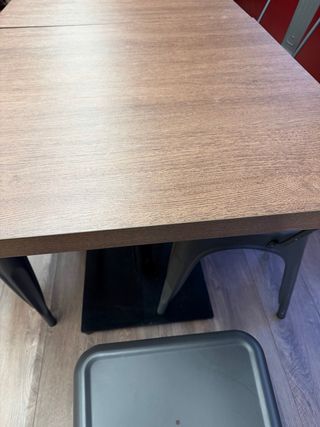 Mesas de restaurante madera y metal 10ud precio/ud